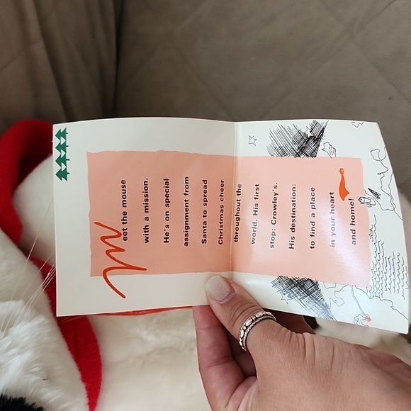 Vintage 1988 Crowleys Kris Mouse Wit A Mission plush stuffed animal commonwealth - Picture 5 of 9